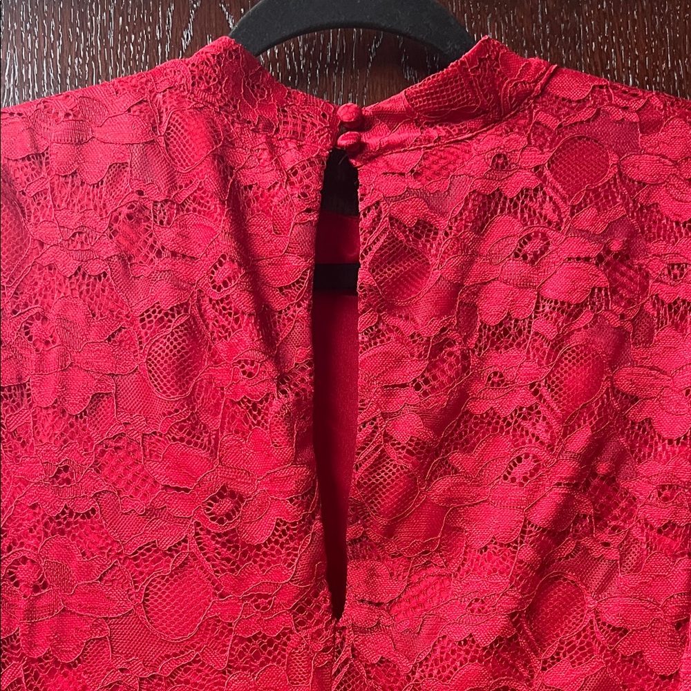 Torrid Mini Lace High Neck Skater Dress - Picture 6 of 16